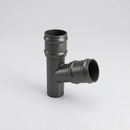 Traditional Aluminium Downpipe Branch 76mm Diameter — RAL 7022 / 112.5 Degrees