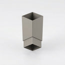 Flush Joint Aluminium Downpipe 72×72mm × 3m — RAL 7036