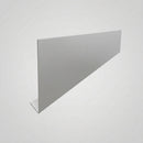 Aluminium Fascia Board Sample — RAL 9006 / 'V' Return