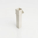 Traditional Aluminium Downpipe 72x72mm x 3m Eared Socket — RAL 9010