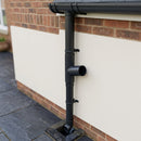 76mm Diameter Flush Joint Downpipe Branches — RAL 7016 / 112.5 Degrees (in use)