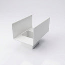 Aluminium Box Gutter Outlet 72×72mm to 135×100mm — RAL 9016