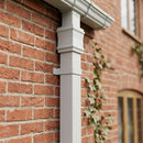 Traditional Downpipe Length 72x72mm x 3m Non-Eared Socket — RAL 7035 (in use)