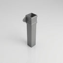 Traditional Aluminium Downpipe Sample — RAL 7037 / 72x72mm