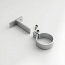 Adjustable Aluminium Pipe Clip 63mm Diameter — RAL 9006
