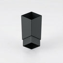 Flush Joint Aluminium Downpipe 72×72mm × 3m — RAL 7021