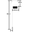 UPVC Kerb Trim For EPDM Roof System - 2.5M