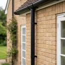 Flush Joint Aluminium Downpipe Length – 76mm Dia x 3m — RAL 9005 (in use)