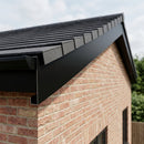Aluminium Fascia Board Sample — RAL 9005 / 'U' Return (in use)