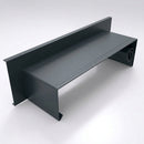 Aluminium Coping Stop End Upstand – Secret Fix — RAL 7016