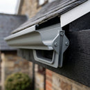 Moulded Ogee Gutter Fascia Bracket 125 x 100mm — RAL 7037 (in use)