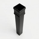 Traditional Downpipe Length 72x72mm x 3m Non-Eared Socket — RAL 9005