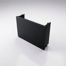 Aluminium Box Gutter Stop End 135 x 100mm — Textured Black