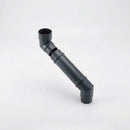 Flush Joint Adjustable Swanneck 63mm Downpipe Connector — RAL 7016