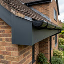 L Return Fascia Board Angle Covers – Aluminium Corner Fascia — RAL 7016 / 135 Deg External Angle (in use)
