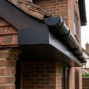 Aluminium Soffit Board Joint Cover — RAL 9005 (in use)