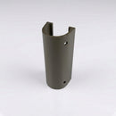 76mm Diameter Aluminium Downpipe Access Plate — RAL 7022