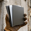 Aluminium Colour Plate Sample — RAL 7022 (in use)