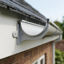 Half Round Aluminium Gutter Fascia Bracket 125mm — RAL 7035 (in use)
