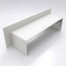 Aluminium Coping Stop End Upstand – Secret Fix — RAL 9016