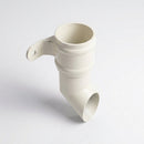 Traditional Aluminium Downpipe Shoe 76mm Diameter — RAL 9010