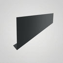 Aluminium Fascia Board Sample — RAL 7021 / 'V' Return