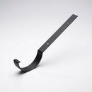 Half Round Aluminium Gutter Top Rafter Bracket 125mm — Textured Black