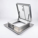 Roof Access Hatch 600x600mm Mill Finish (view 2)
