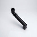 76mm Diameter Flush Joint Adjustable Swanneck Downpipe — Textured Black