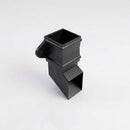Traditional Aluminium Downpipe Shoe 72x72mm — Textured Black