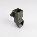 Traditional Aluminium Downpipe Shoe 72x72mm — RAL 7022