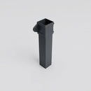 Traditional Aluminium Downpipe Sample — RAL 7016 / 72x72mm