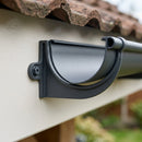 130mm Aluminium Gutter Fascia Bracket – Marine Grade Cast — RAL 7016 (in use)