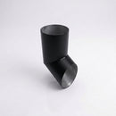 76mm Diameter Flush Joint Aluminium Downpipe Shoe — RAL 9005