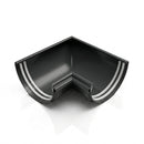 Half Round Aluminium Gutter Angle 90° - 125mm — RAL 7021