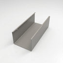 Aluminium Box Gutter Sample — 150mm Profile — RAL 7036