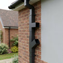 72x72mm Flush Joint Downpipe Branches — 92.5° & 112.5° — RAL 7021 / 92.5 Degrees (in use)