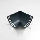 90° Aluminium Gutter Angle 130mm - Marine Grade — RAL 7016