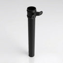 Aluminium Downpipe Length Eared Socket 63mm Dia x 3m — Textured Black