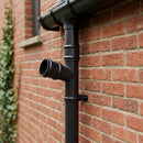 63mm Diameter Traditional Downpipe Branches 92.5° & 112.5° — RAL 7021 / 112.5 Degrees (in use)
