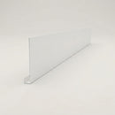 Aluminium Fascia Board Sample — RAL 9016 / 'U' Return