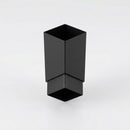 Flush Joint Aluminium Downpipe 72×72mm × 3m — Textured Black