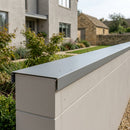 Aluminium Coping Length 3m - Secret Fix Powder Coated — RAL 7037 (in use)