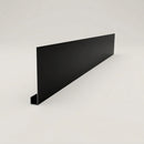 Aluminium Fascia Board Sample — RAL 9005 / 'U' Return