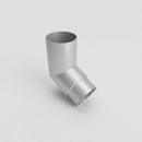 Flush Joint Aluminium Downpipe Bends 63mm Diameter — RAL 9006 / 112.5 Deg