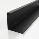 L Return Aluminium Fascia Board 30mm – 3m — Textured Black
