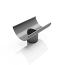 Half Round Aluminium Gutter Outlet 76mm – Marine Grade (view 2)