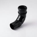 Traditional Adjustable Swanneck 76mm Dia Downpipe Connector — RAL 9005