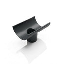 Half Round Aluminium Gutter Outlet 76mm – Marine Grade — RAL 7021