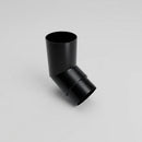 76mm Diameter Flush Joint Aluminium Downpipe Bends — RAL 9005 / 112.5 Deg